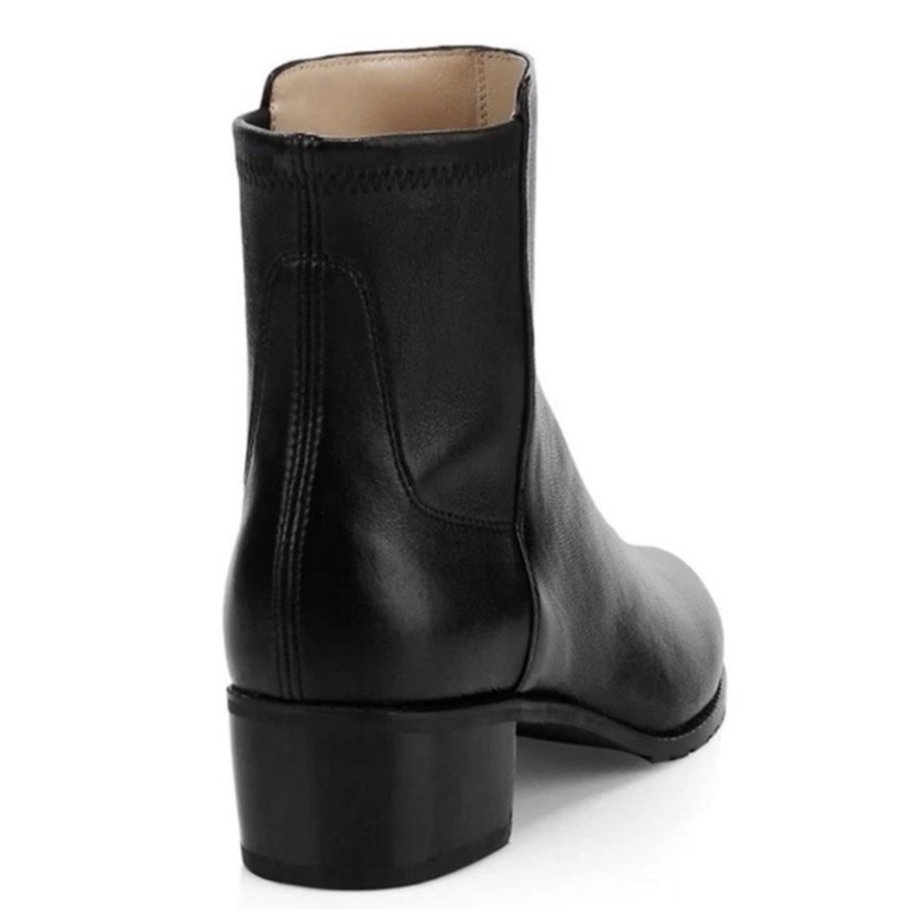 STUART WEITZMAN RESERVE BOOTIE BLACK LEATHER ZW15141 ANKLE BOOTS WOMENS 7 NEW - Picture 12 of 12